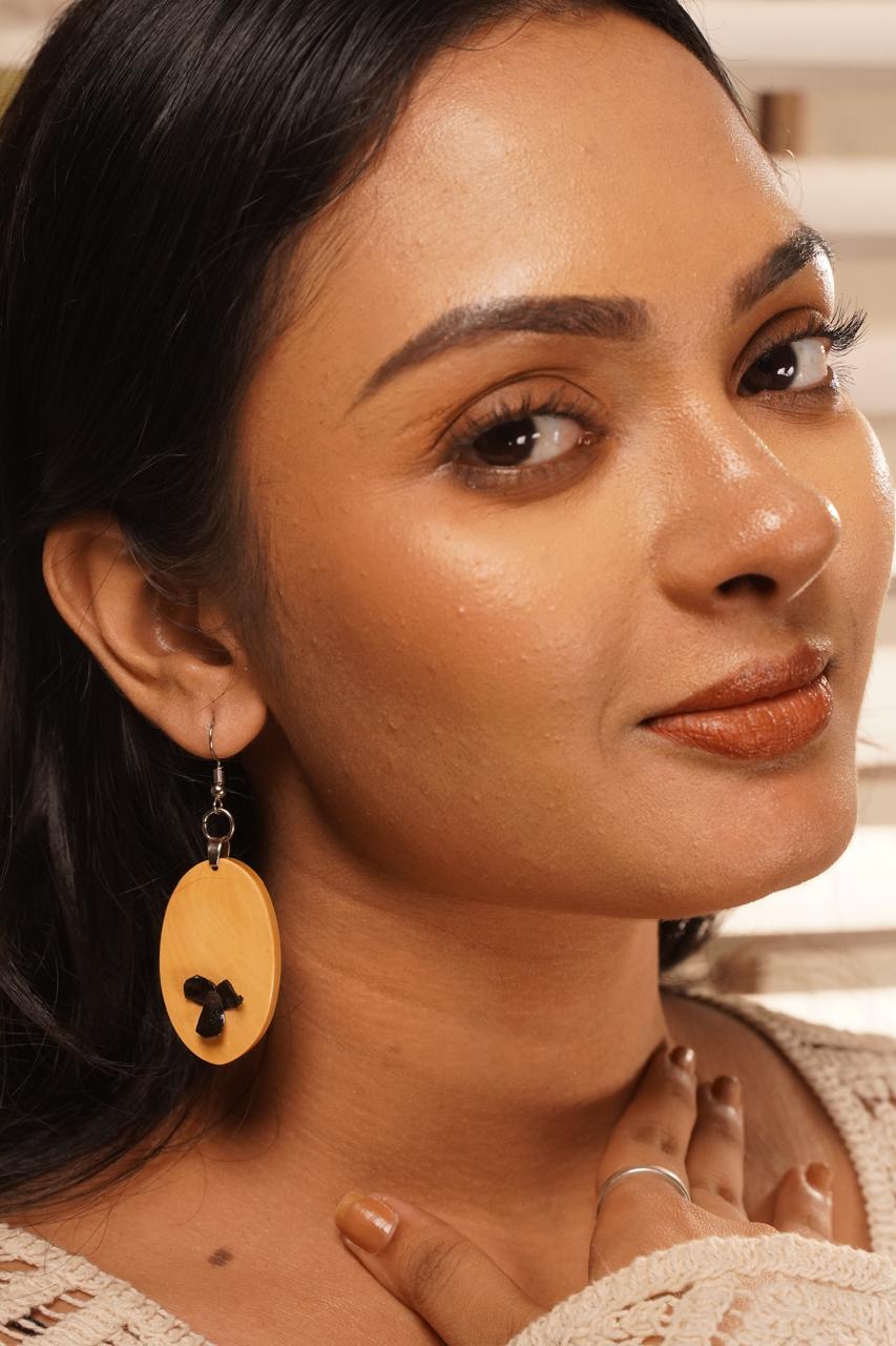 Latika Wooden Earrings