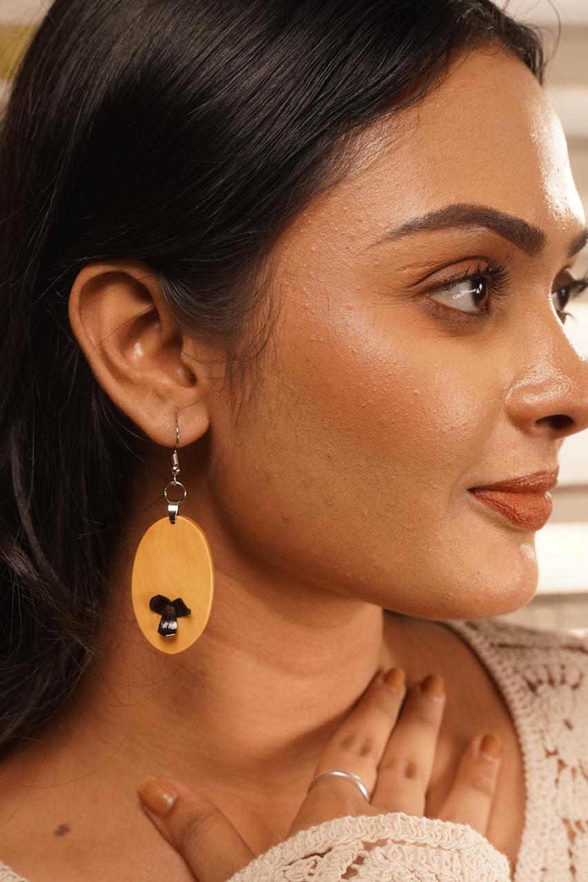 Latika Wooden Earrings