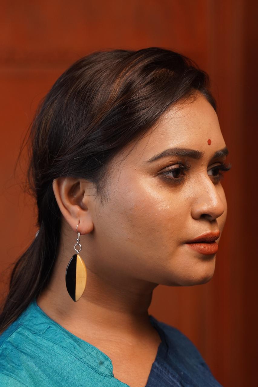 Lavanya Wooden Earrings