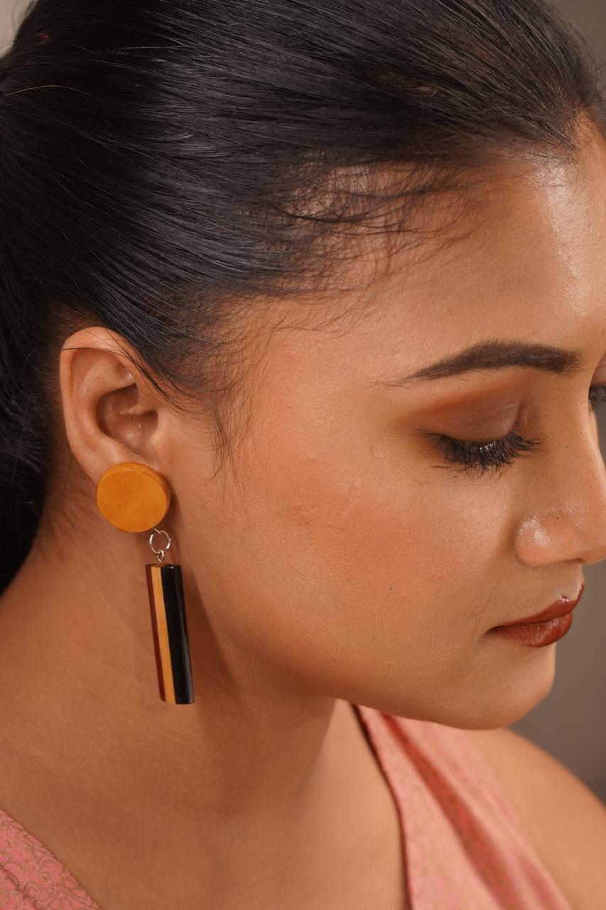 Siddhi Wooden Earrings