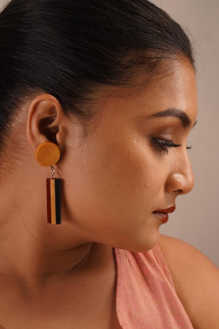 Siddhi Wooden Earrings