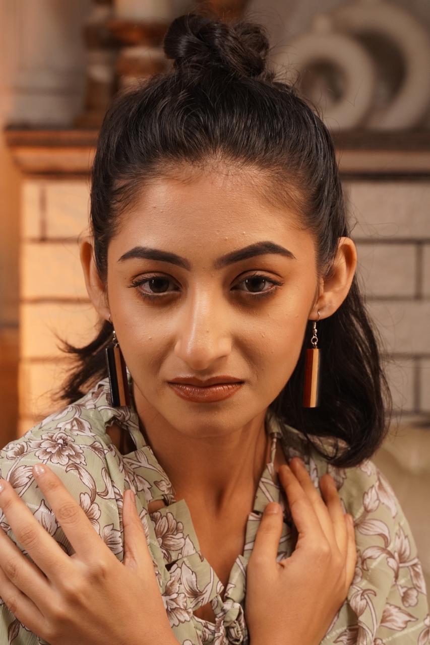 Vedika Wooden Earrings