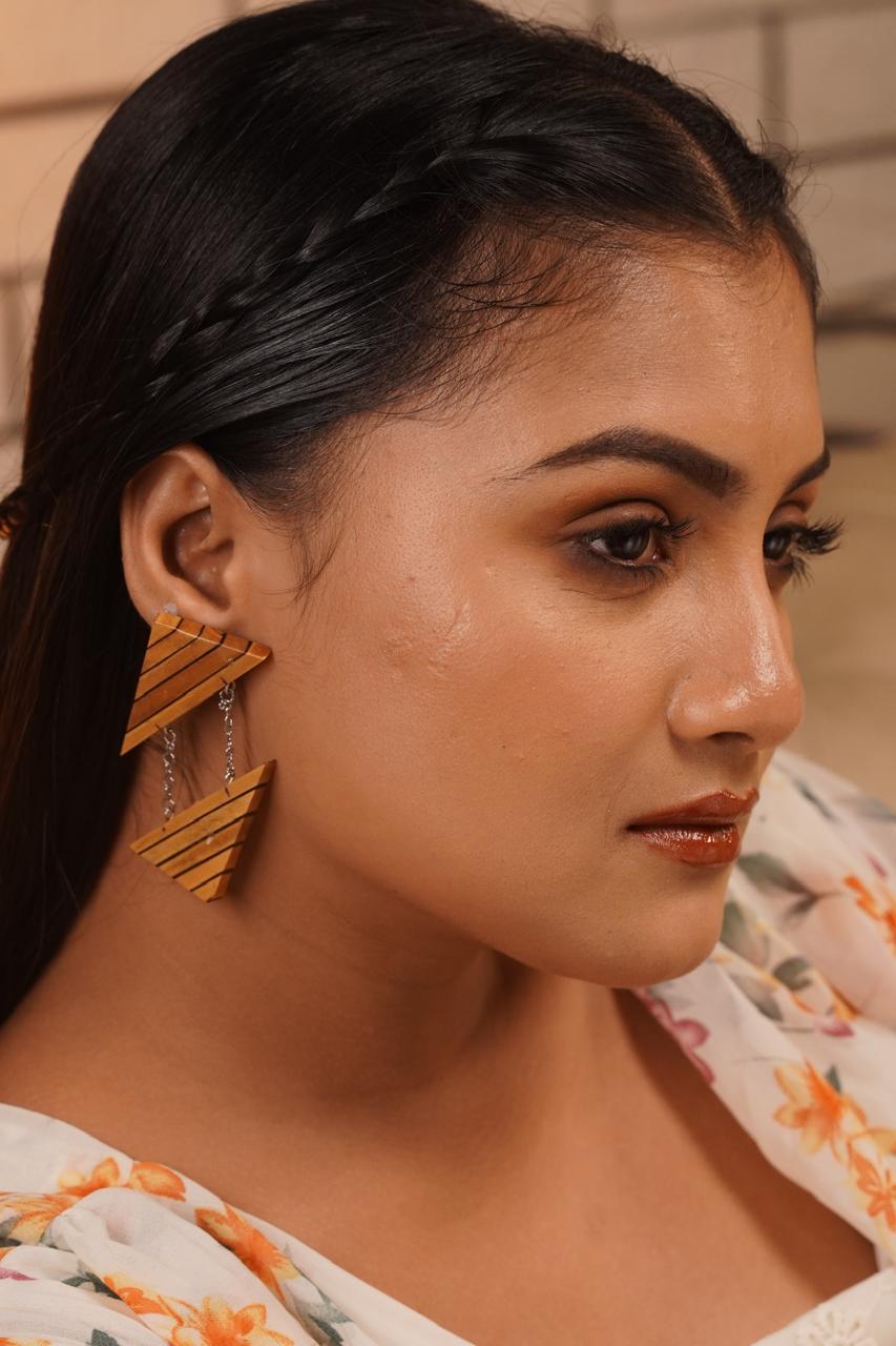 Druhini Wooden Earrings