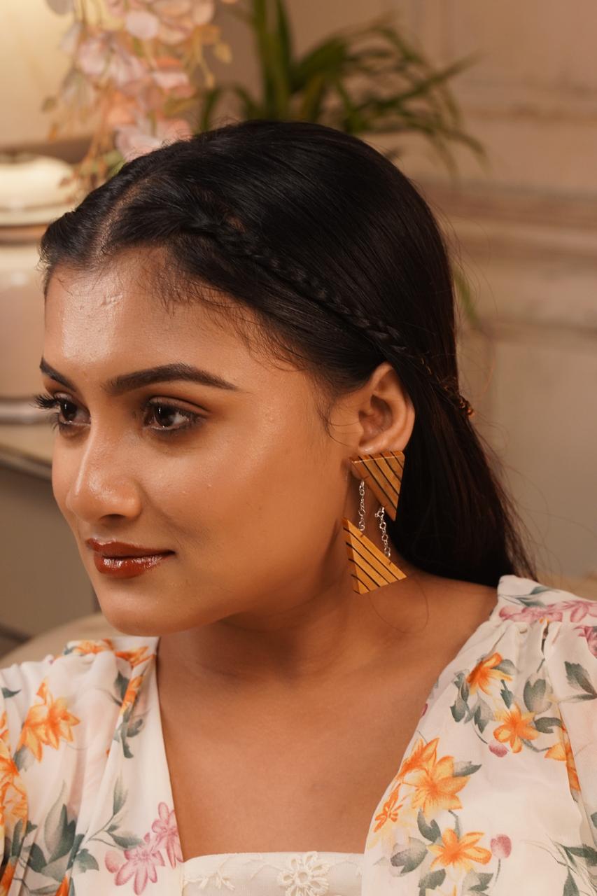 Druhini Wooden Earrings