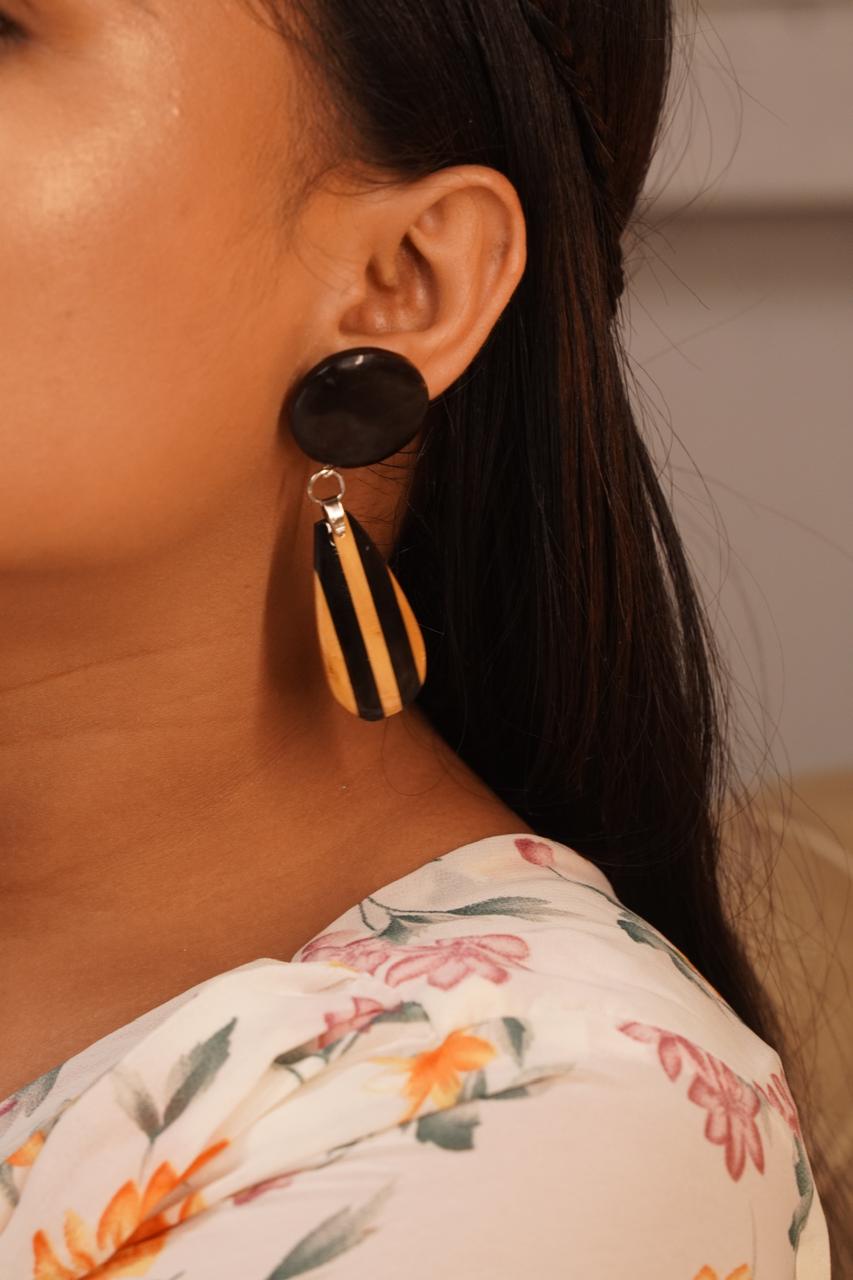 Shalini Wooden Earrings