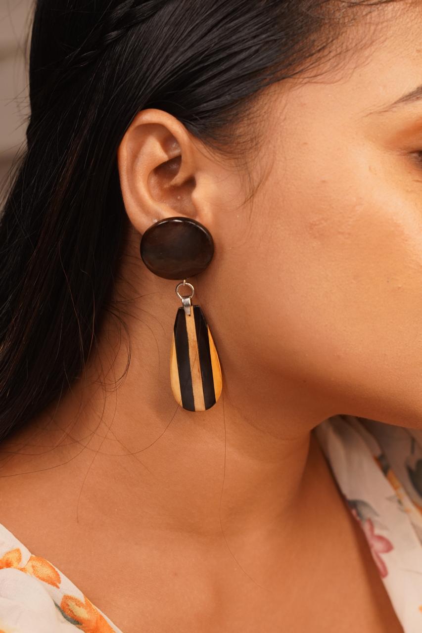 Shalini Wooden Earrings
