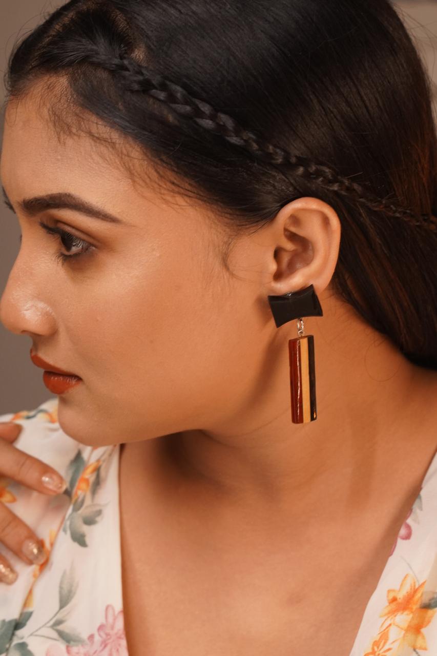 Vrikshi Wooden Earrings