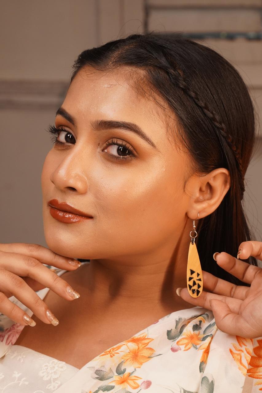 Darika Wooden Earrings
