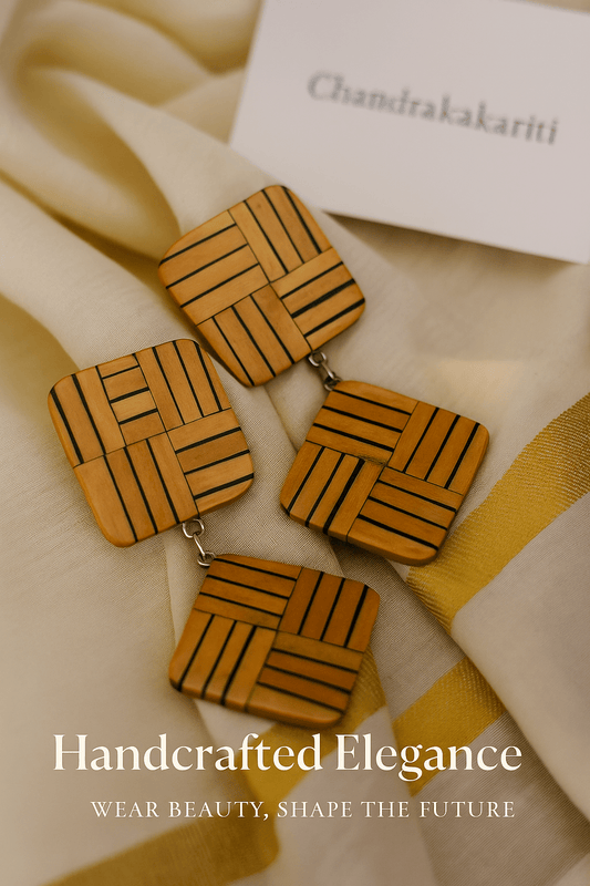 5 Wooden Earring Styles That Elevate Your Saree Look Instantly - Chandrakalakriti