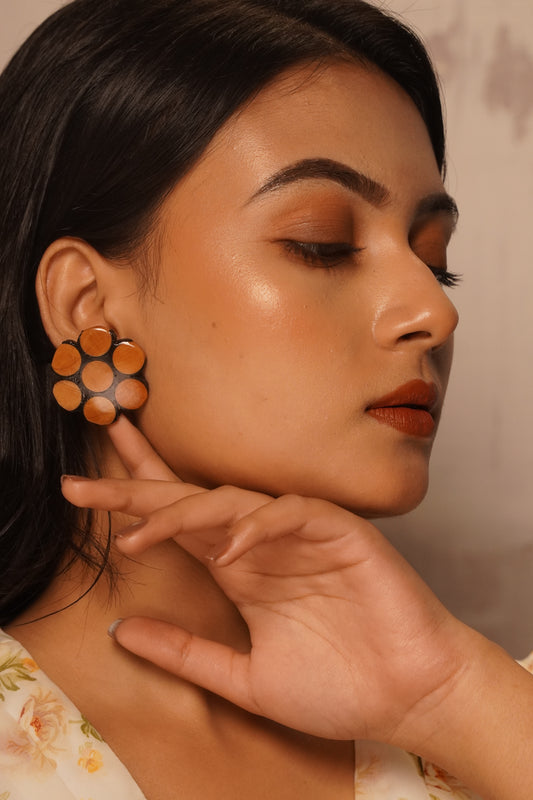 Kadamba Wooden Earrings