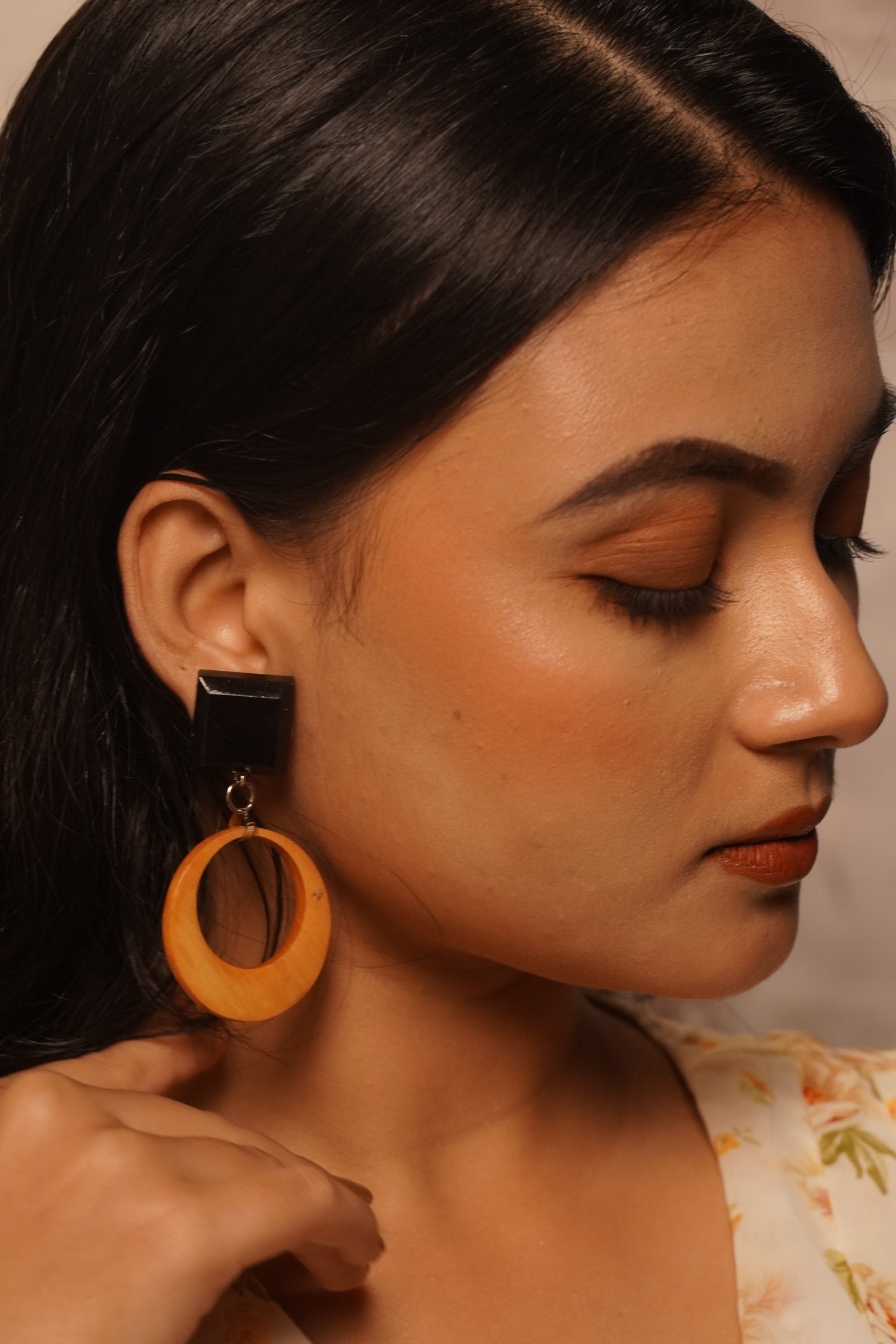 Vritika Wooden Earrings