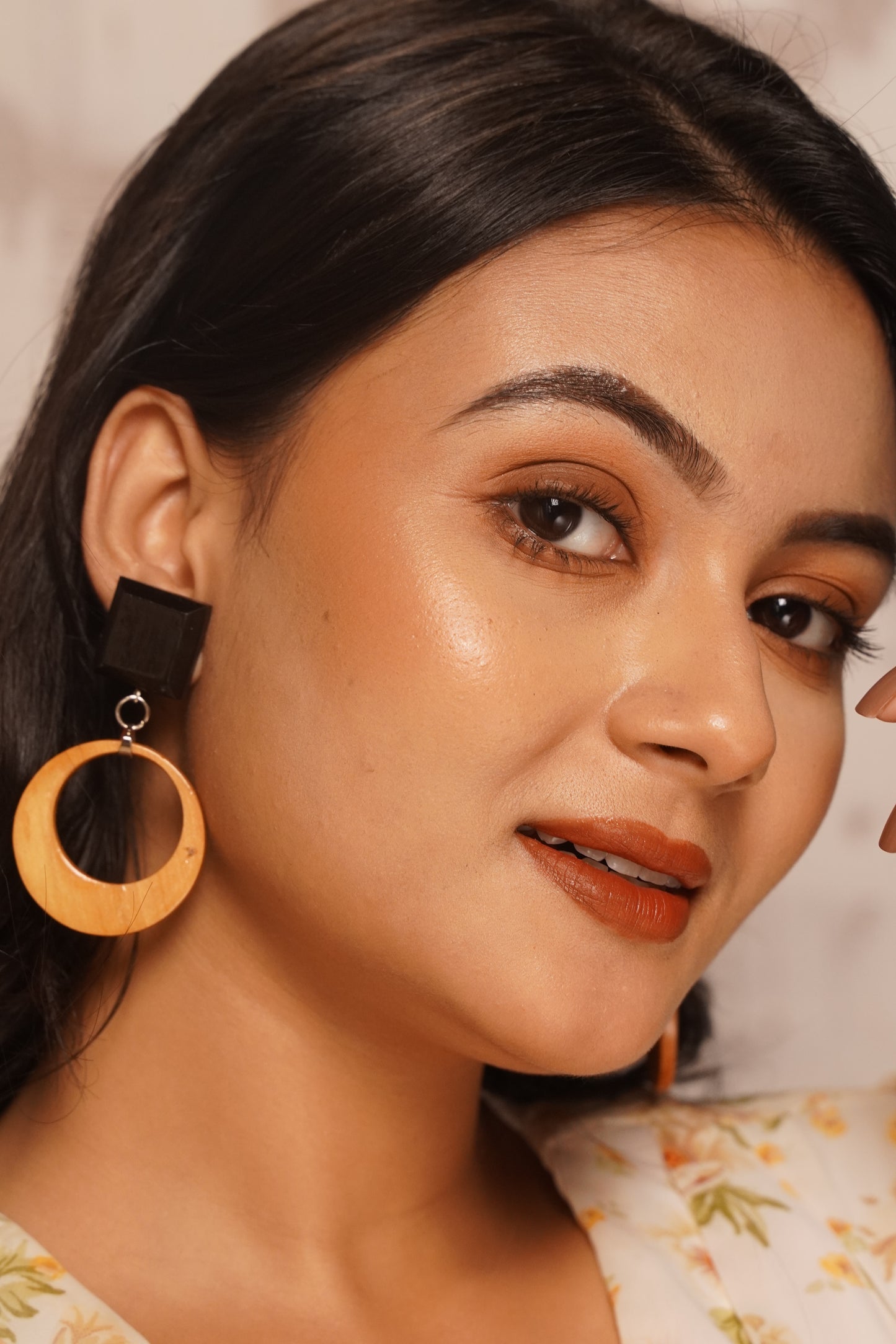 Vritika Wooden Earrings