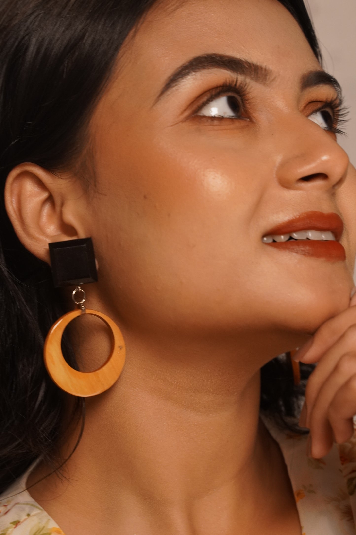 Vritika Wooden Earrings