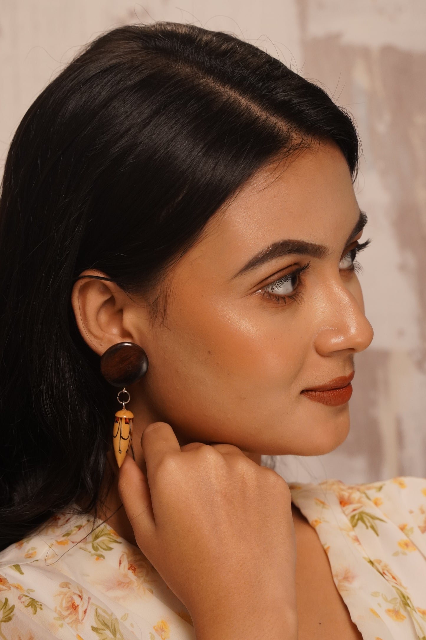 Surabhi Wooden Earrings