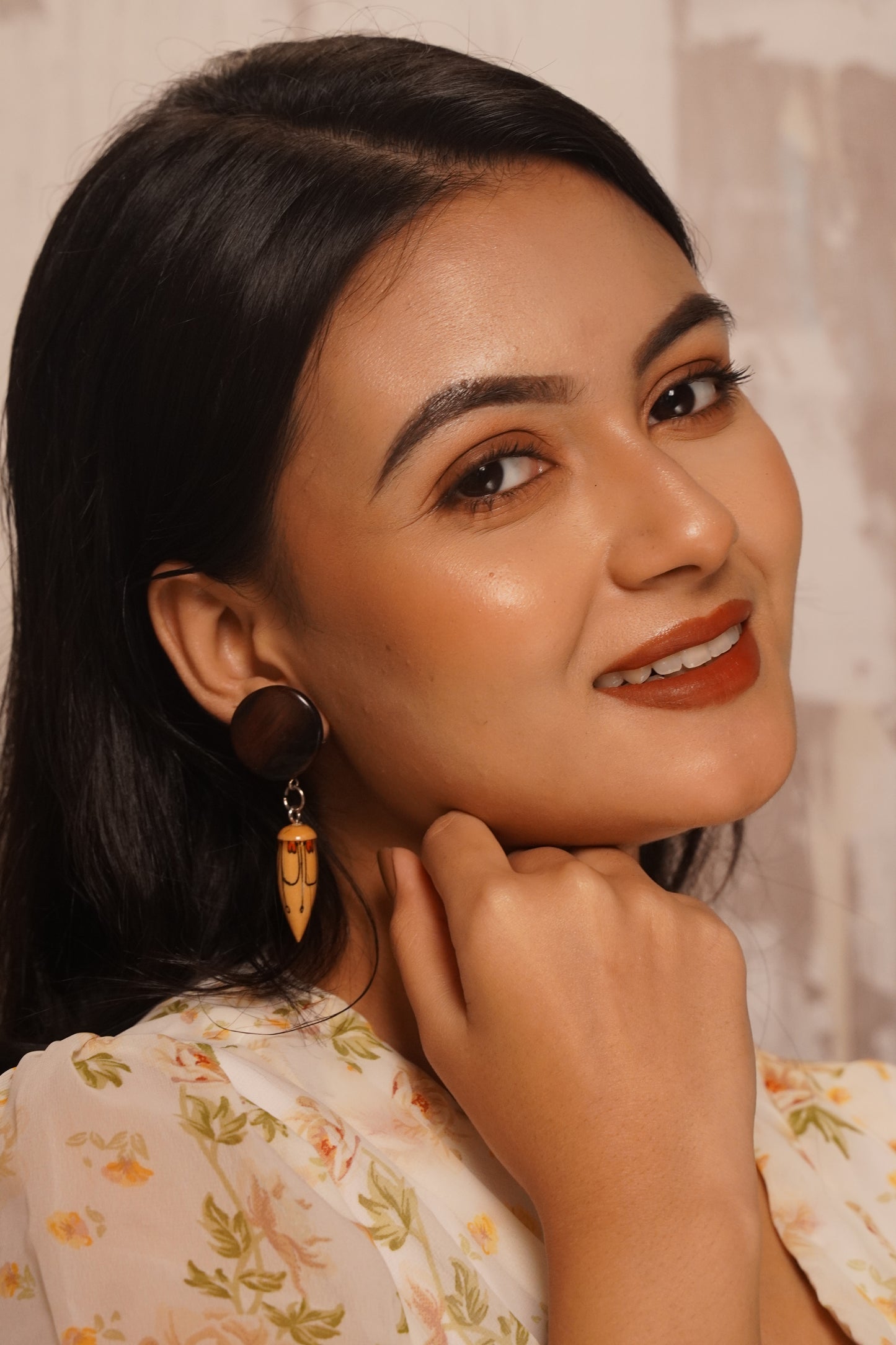 Surabhi Wooden Earrings