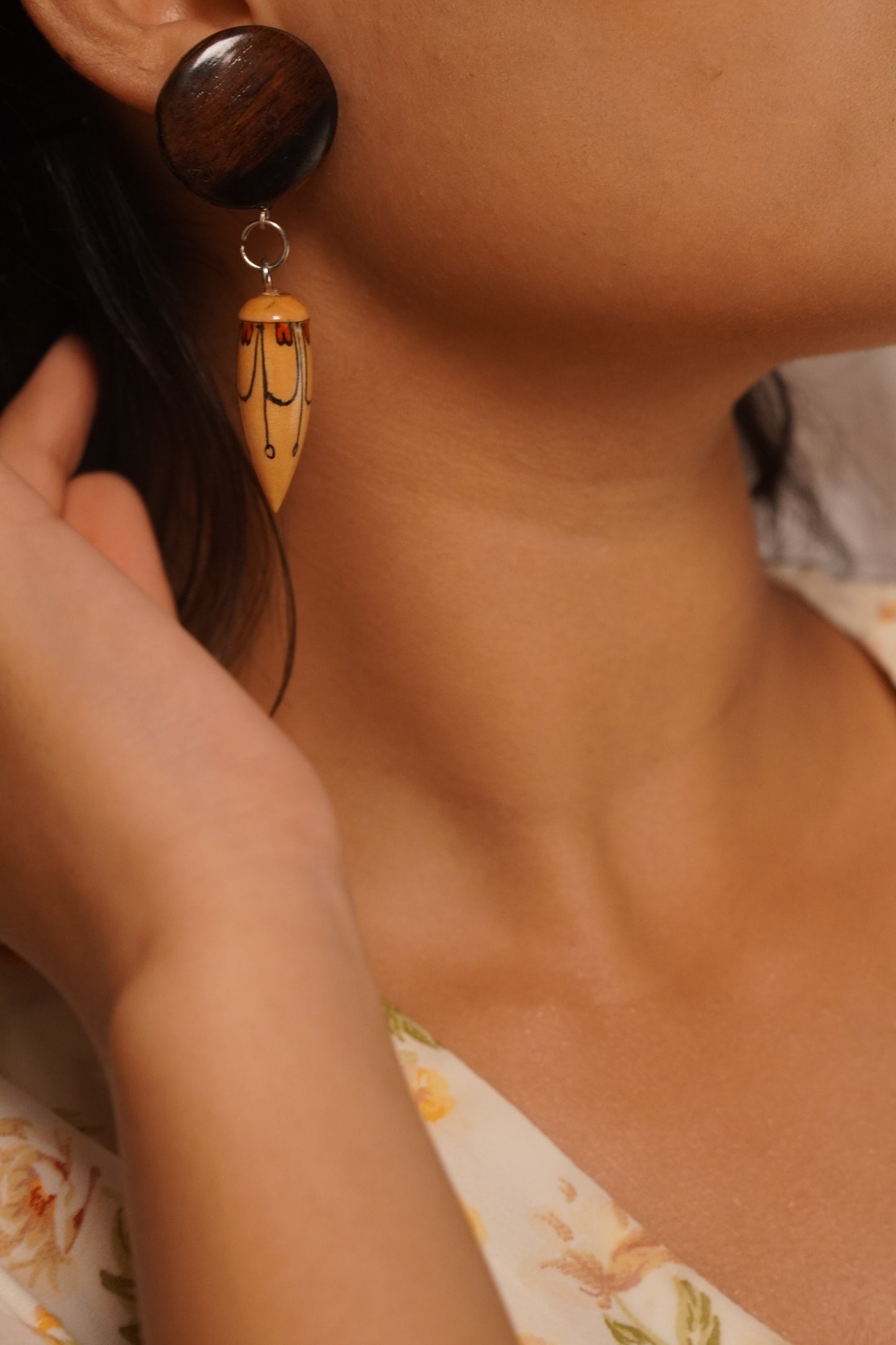 Surabhi Wooden Earrings
