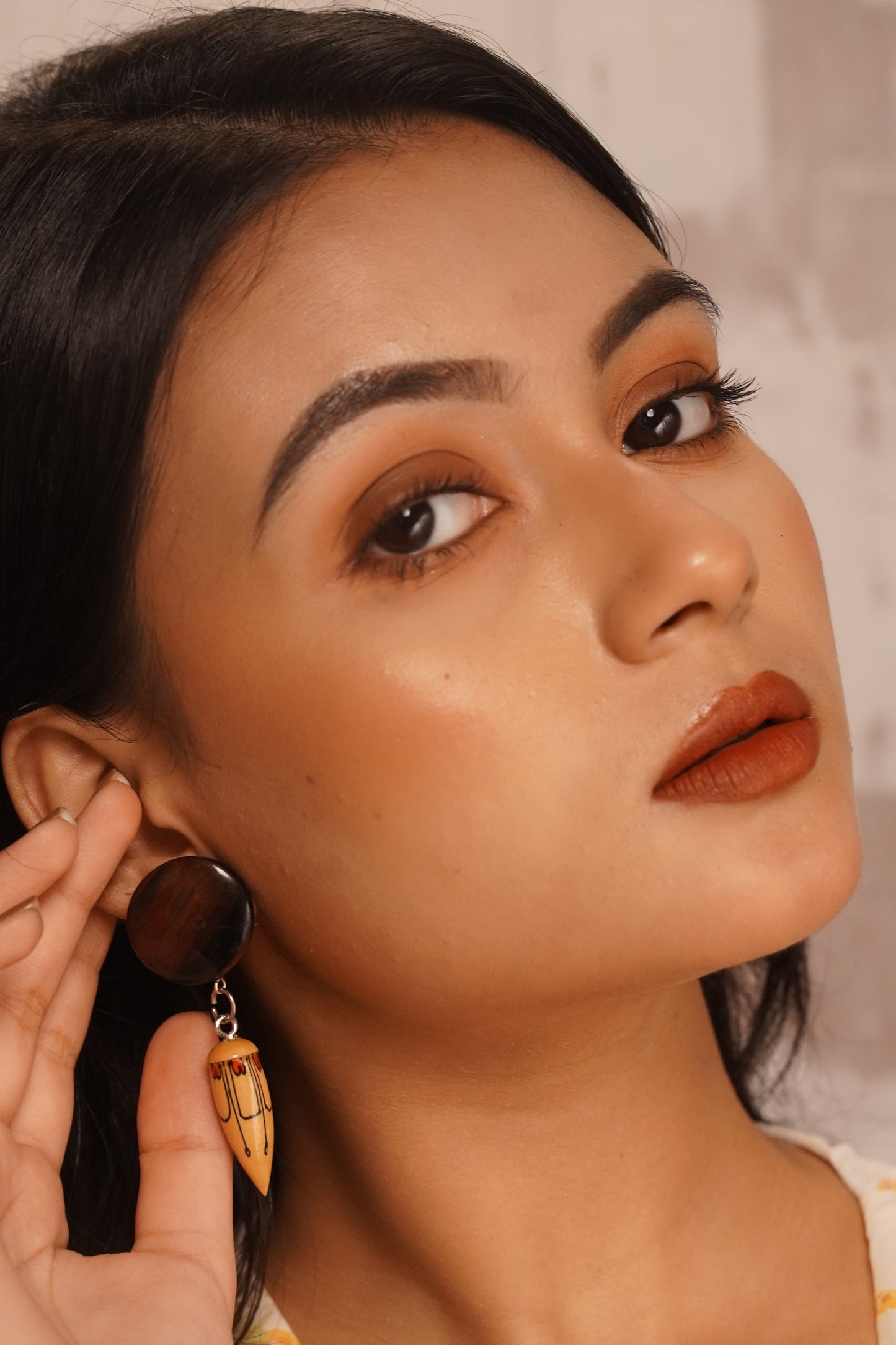 Surabhi Wooden Earrings