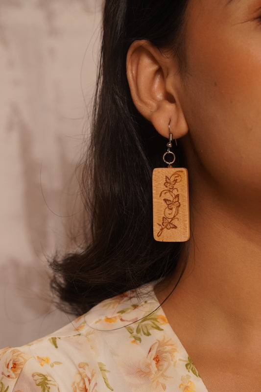 Druvaka Wooden Earrings