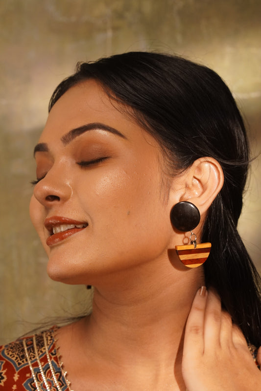 Udita Wooden Earrings