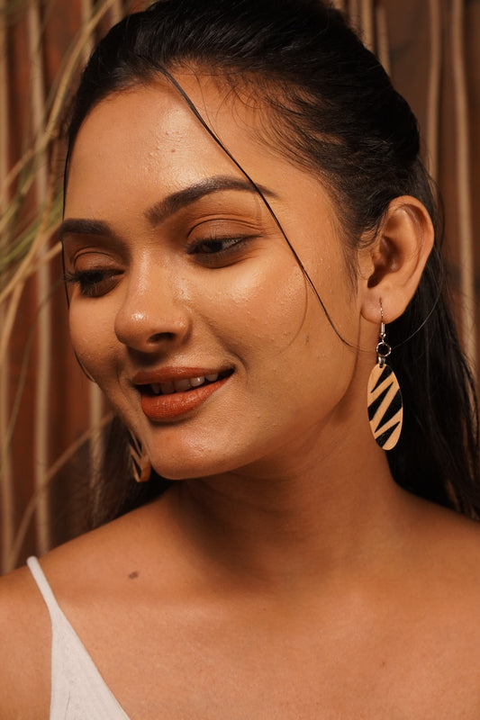 Mayuri Wooden Earrings