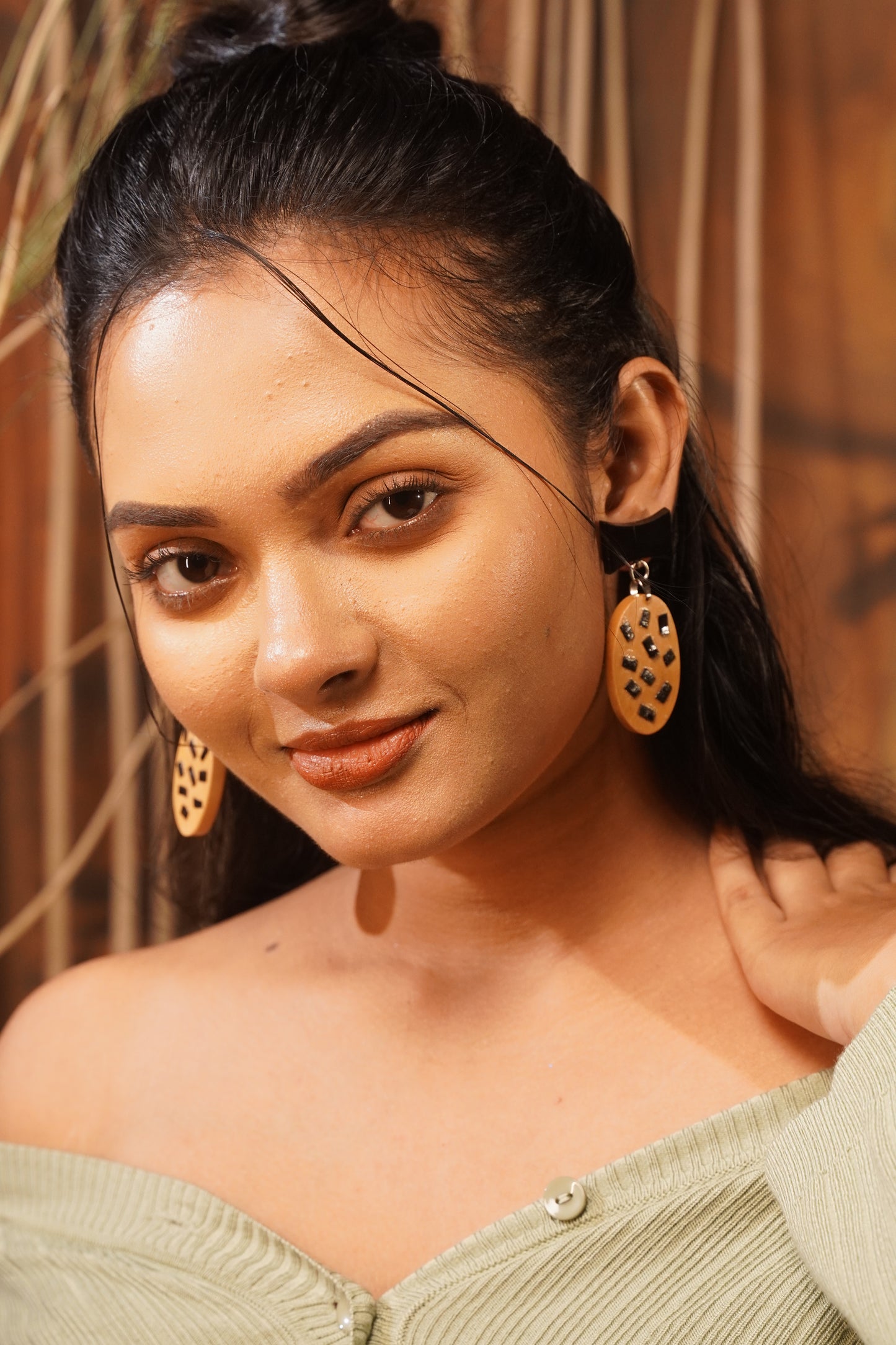 Daksha Wooden Earrings