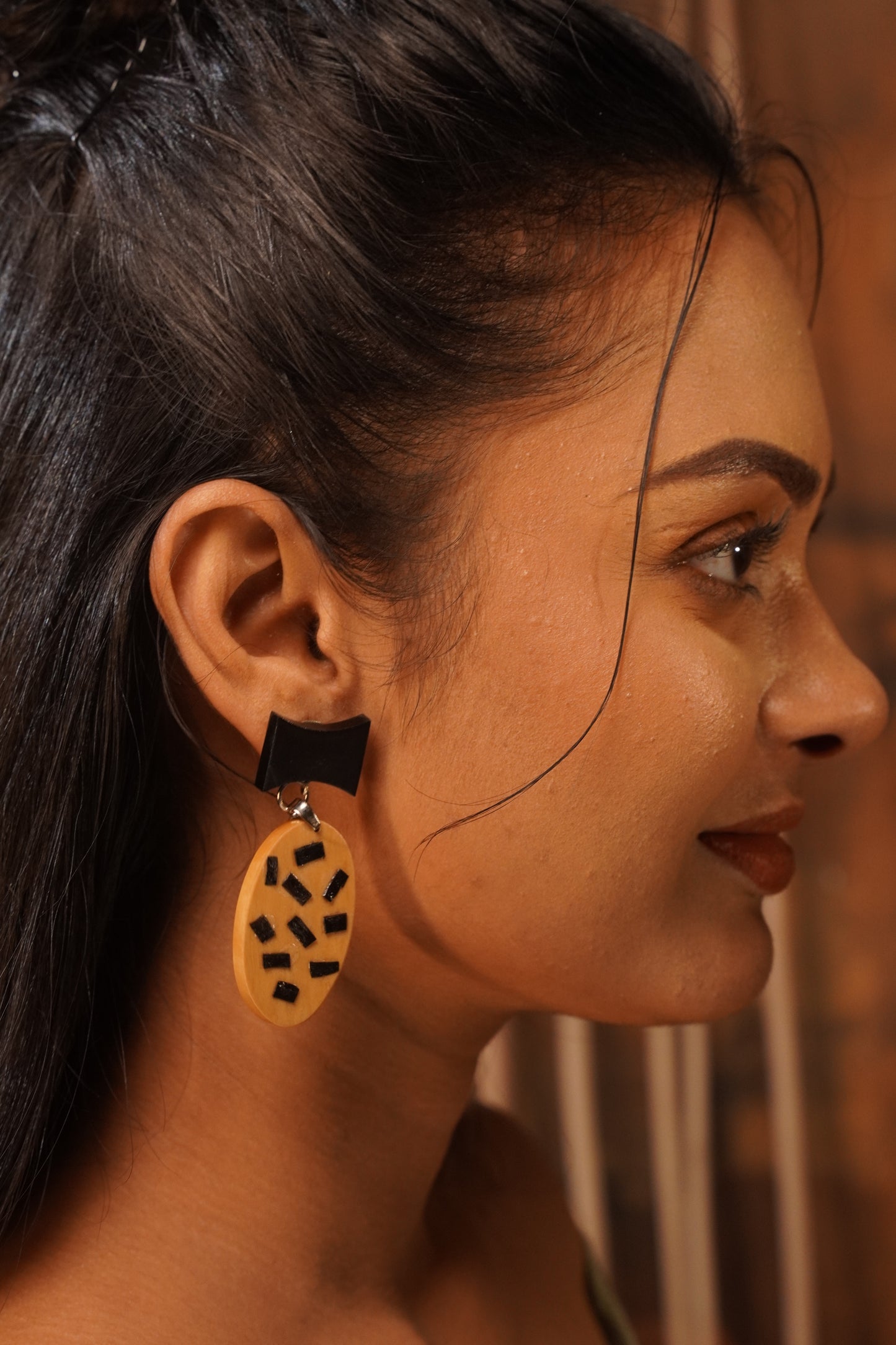 Daksha Wooden Earrings