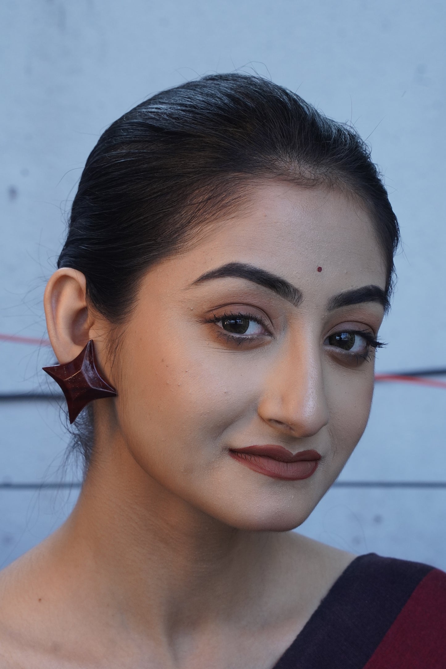 Divya Wooden Earrings