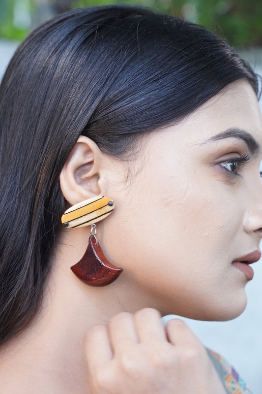 Ananya Wooden Earrings
