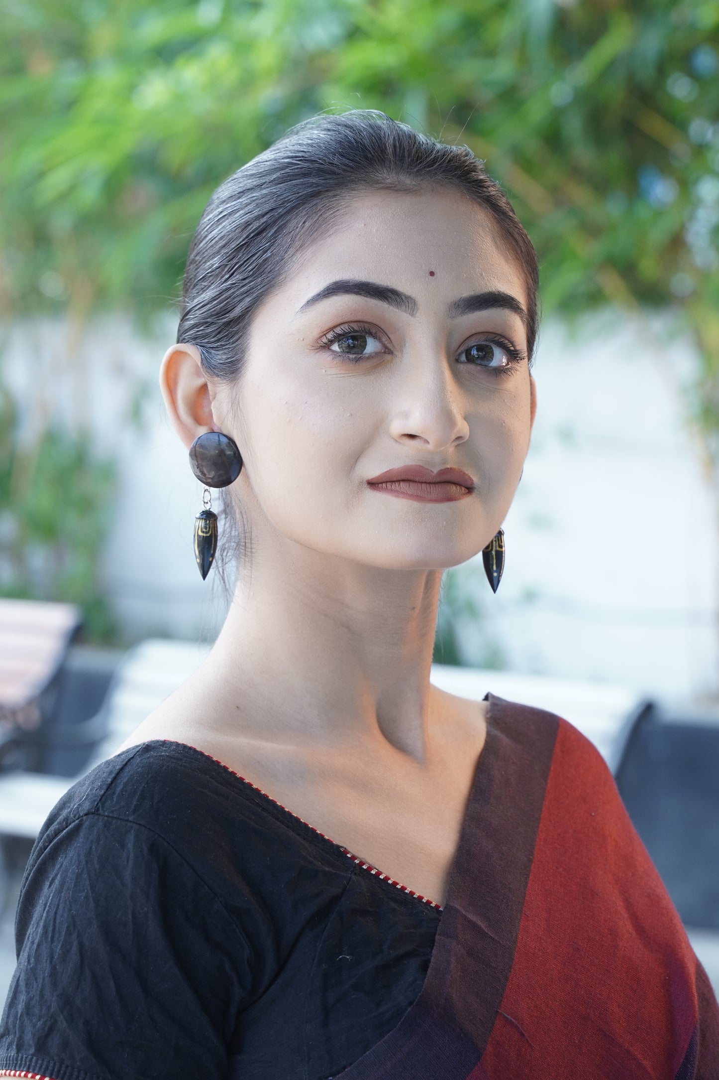 Aparna Wooden Earrings