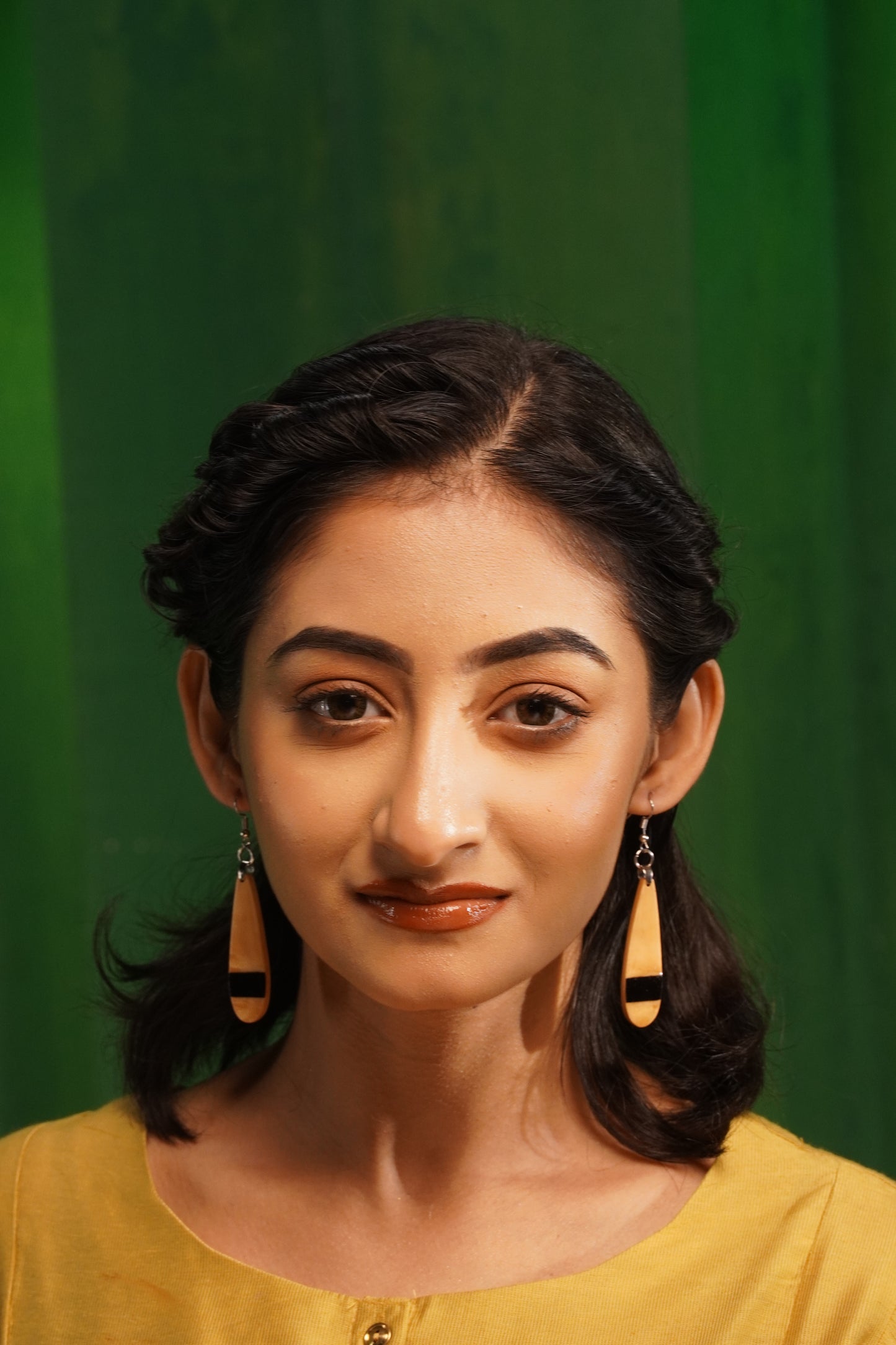 Kumkuma Wooden Earrings