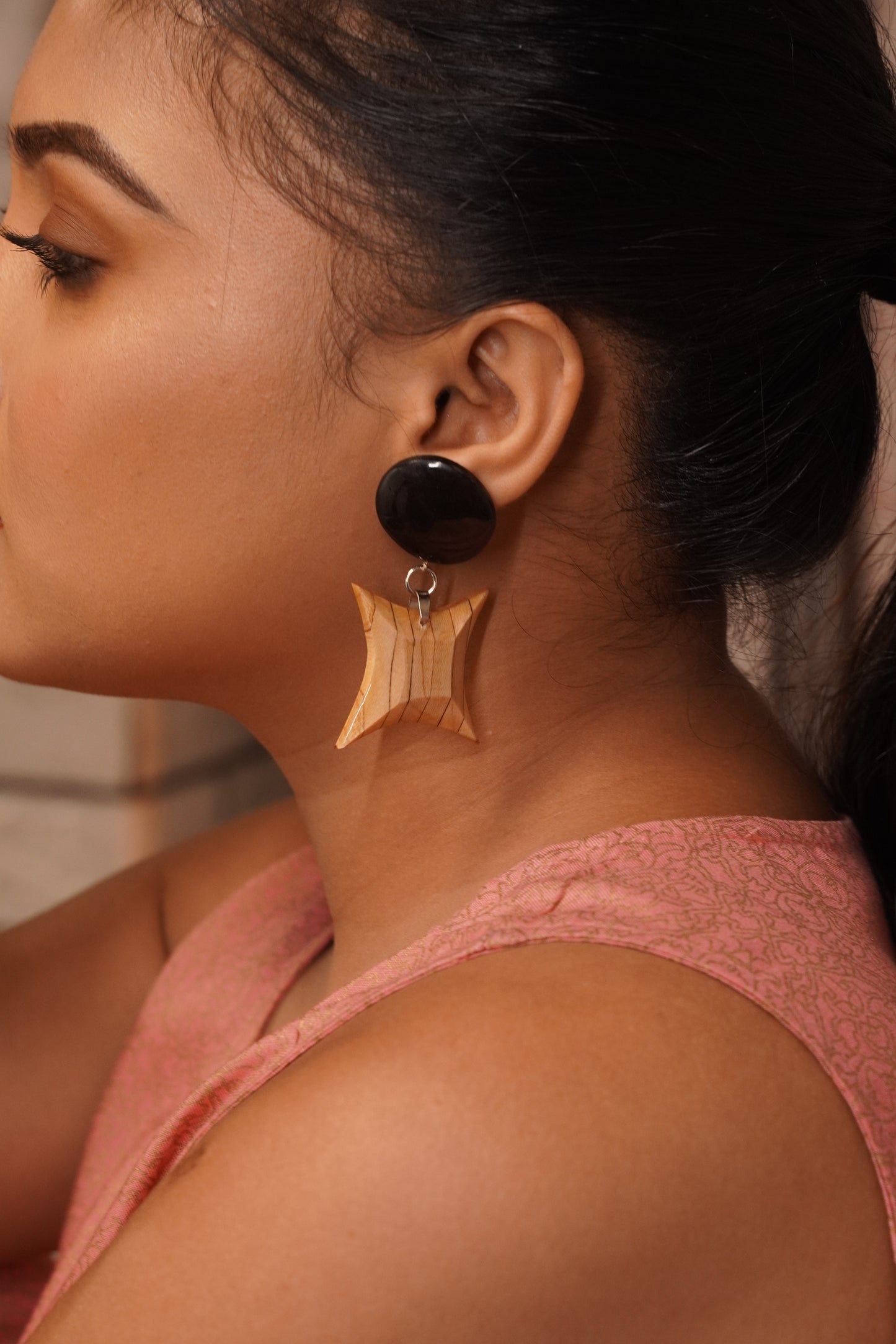 Pankhuri Wooden Earrings