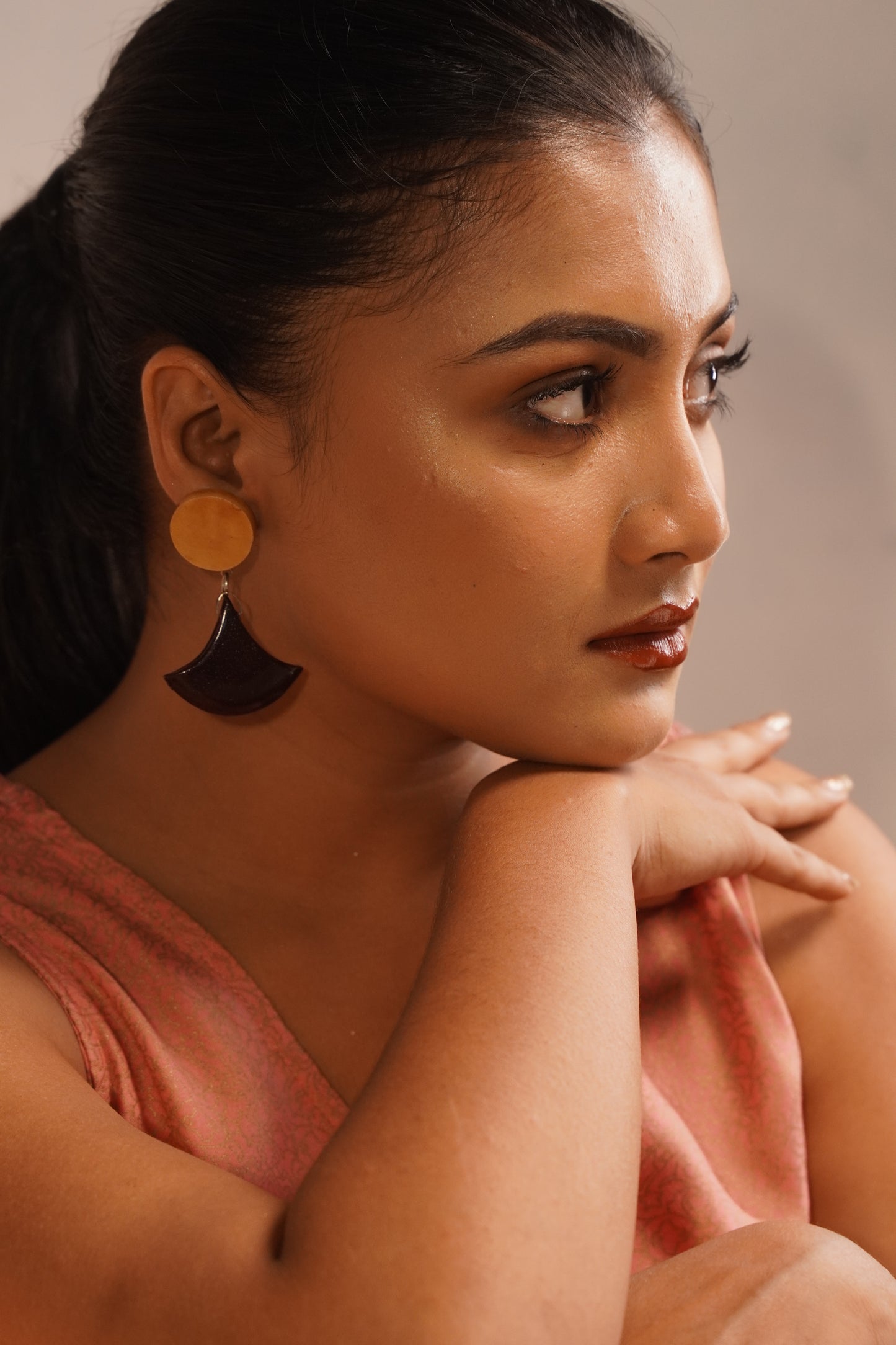 Bharati Wooden Earrings