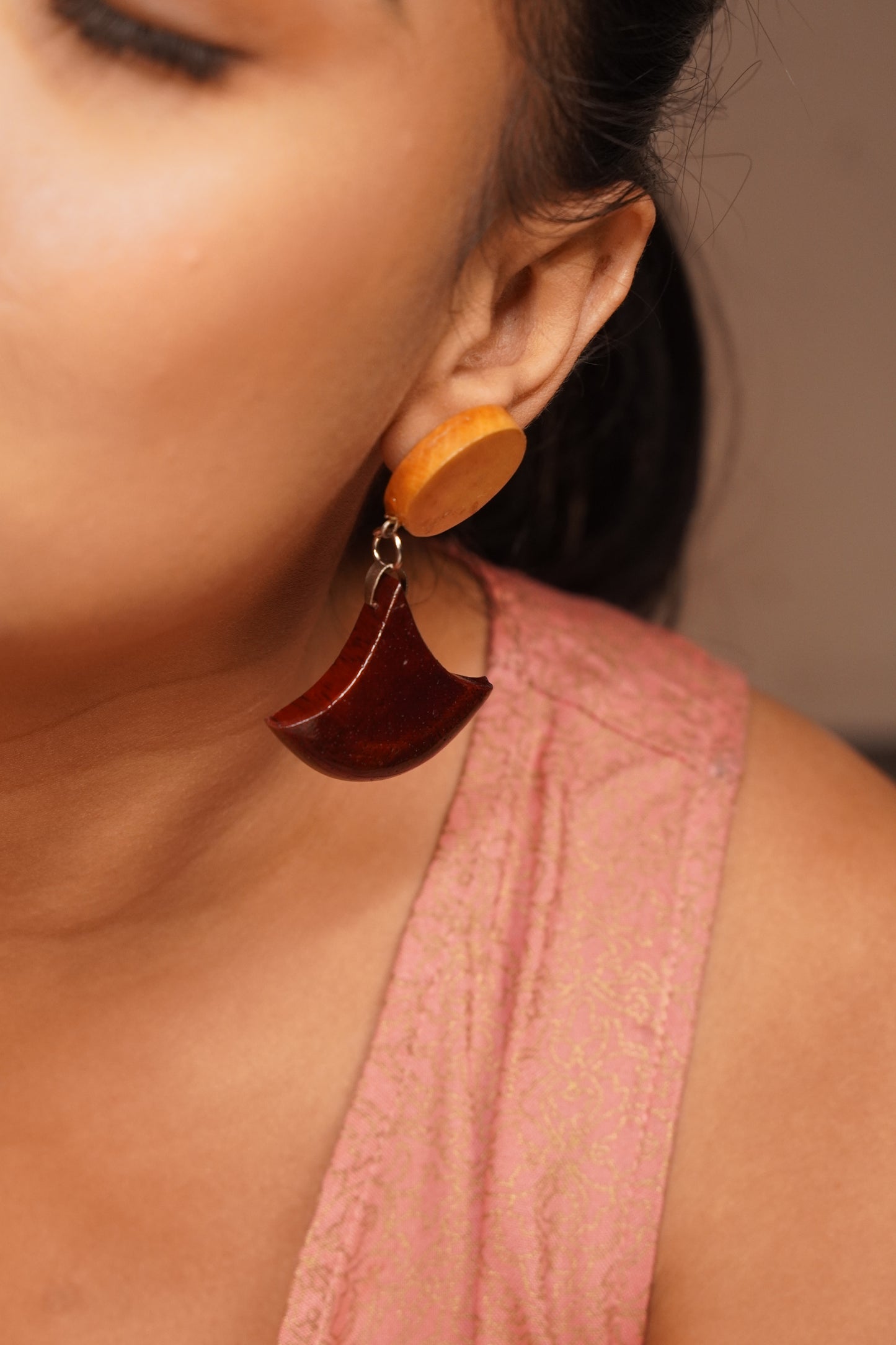 Bharati Wooden Earrings
