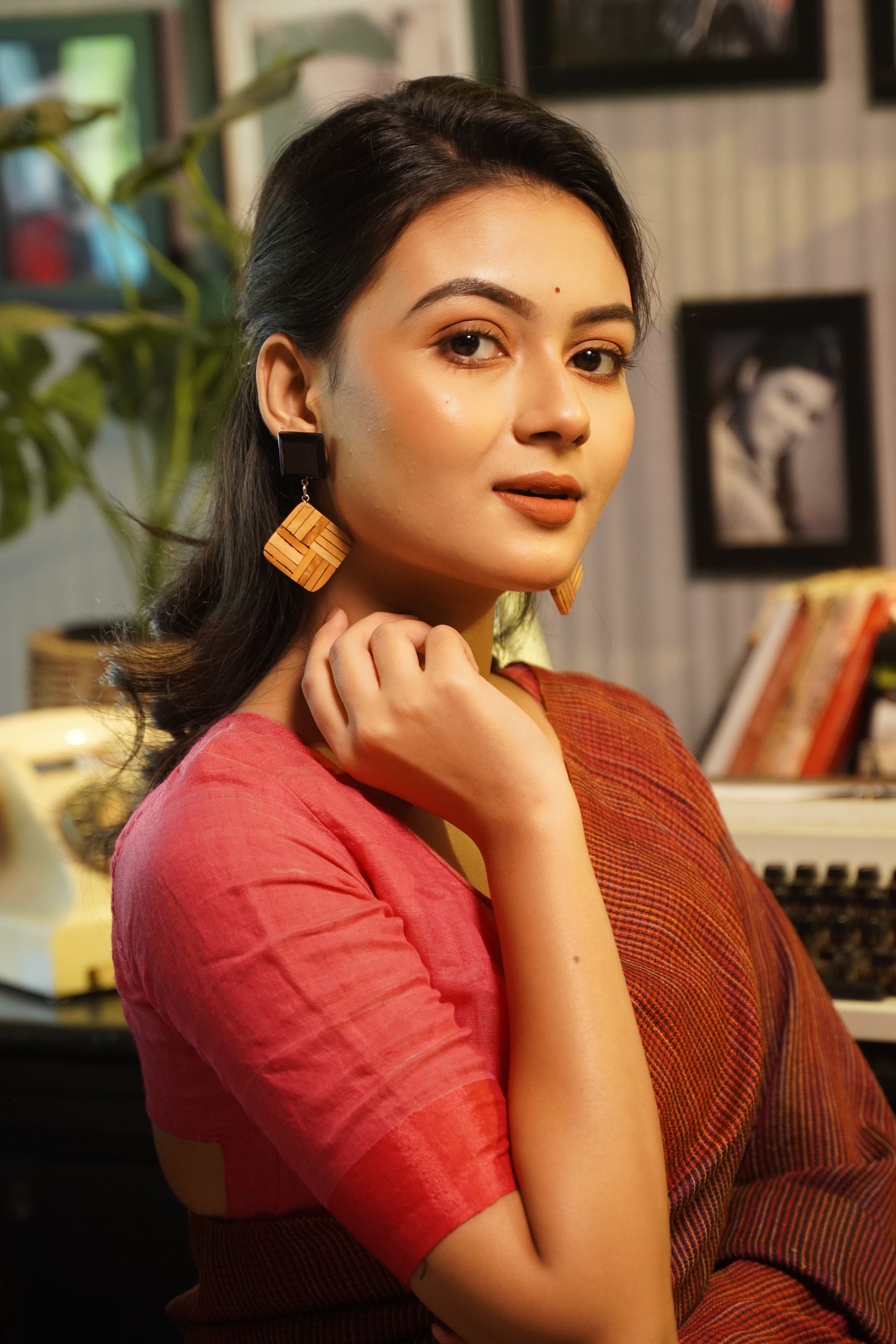 Niraja Wooden Earrings