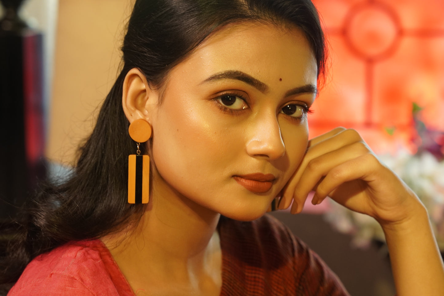 Sanskriti Wooden Earrings