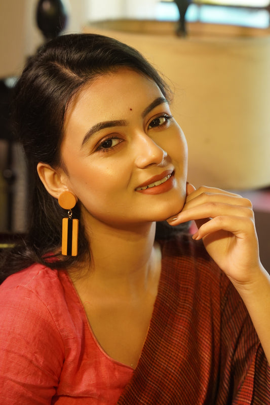 Sanskriti Wooden Earrings