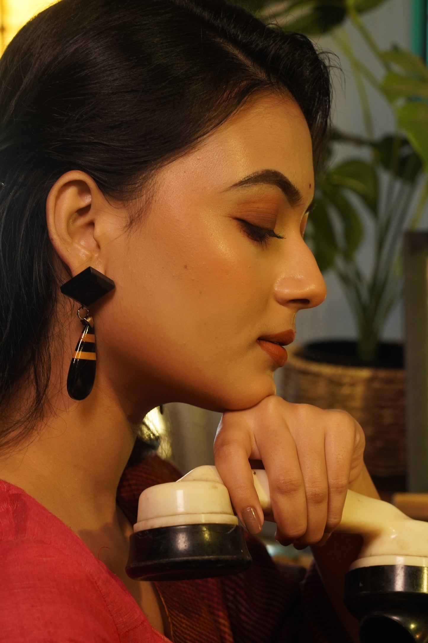 Palasha Wooden Earrings