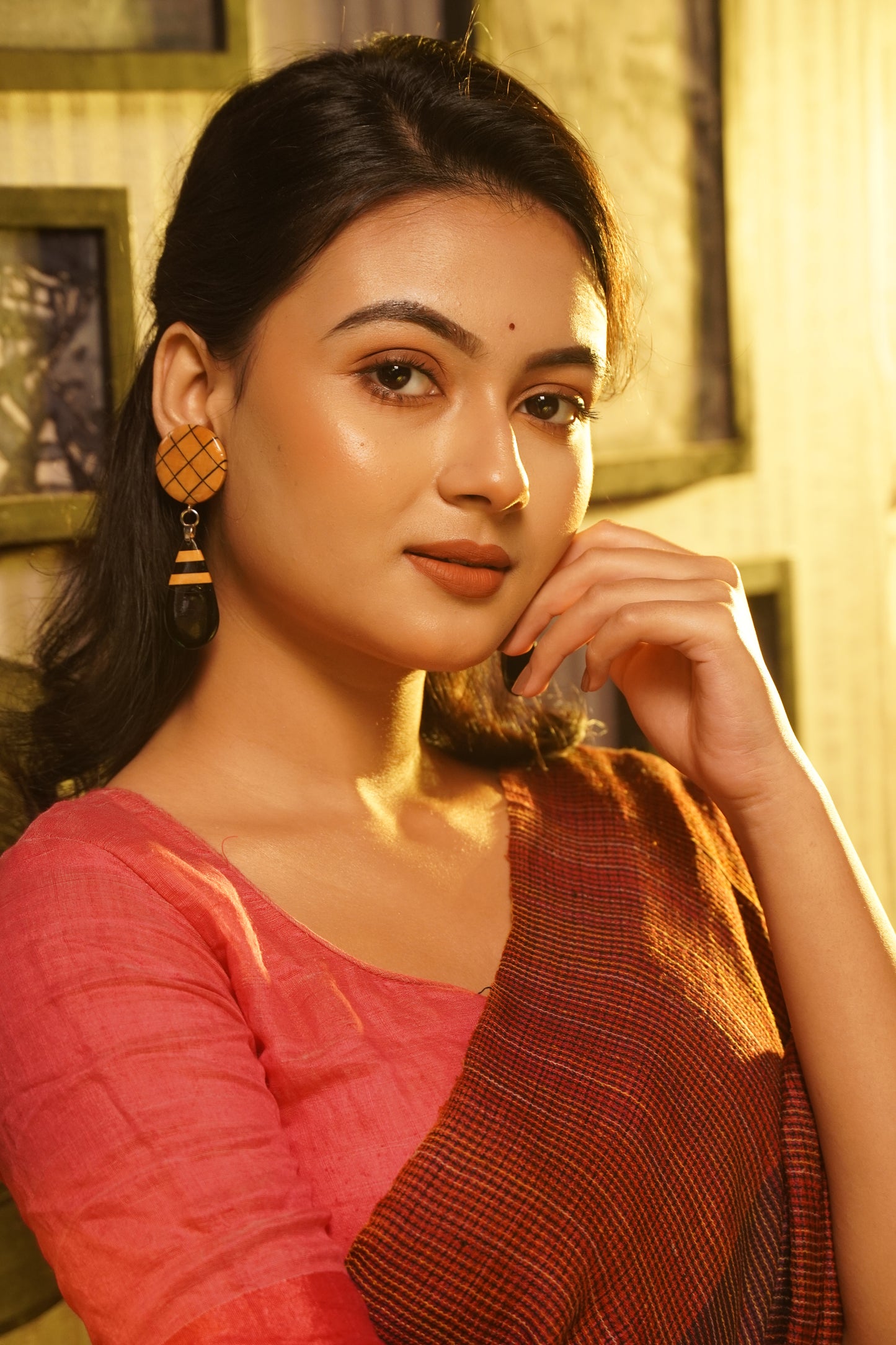 Gargi Wooden Earrings