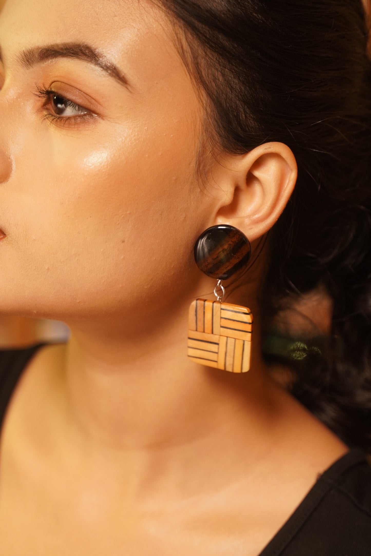 Bhuvana Wooden Earrings