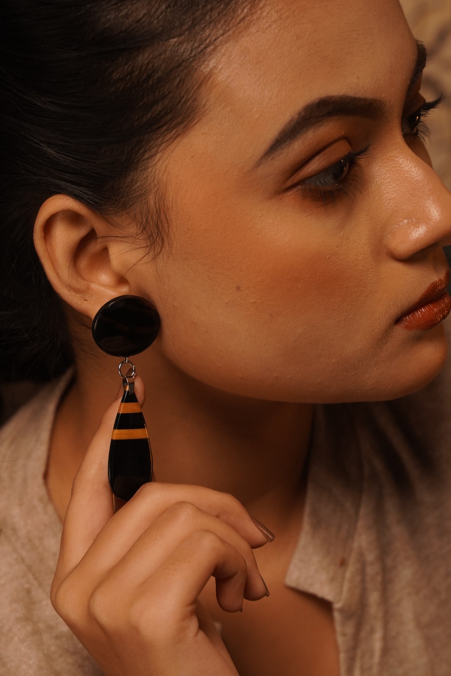 Mahua Wooden Earrings