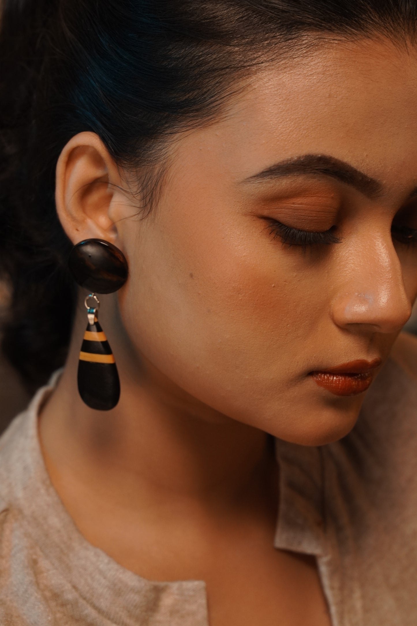Mahua Wooden Earrings