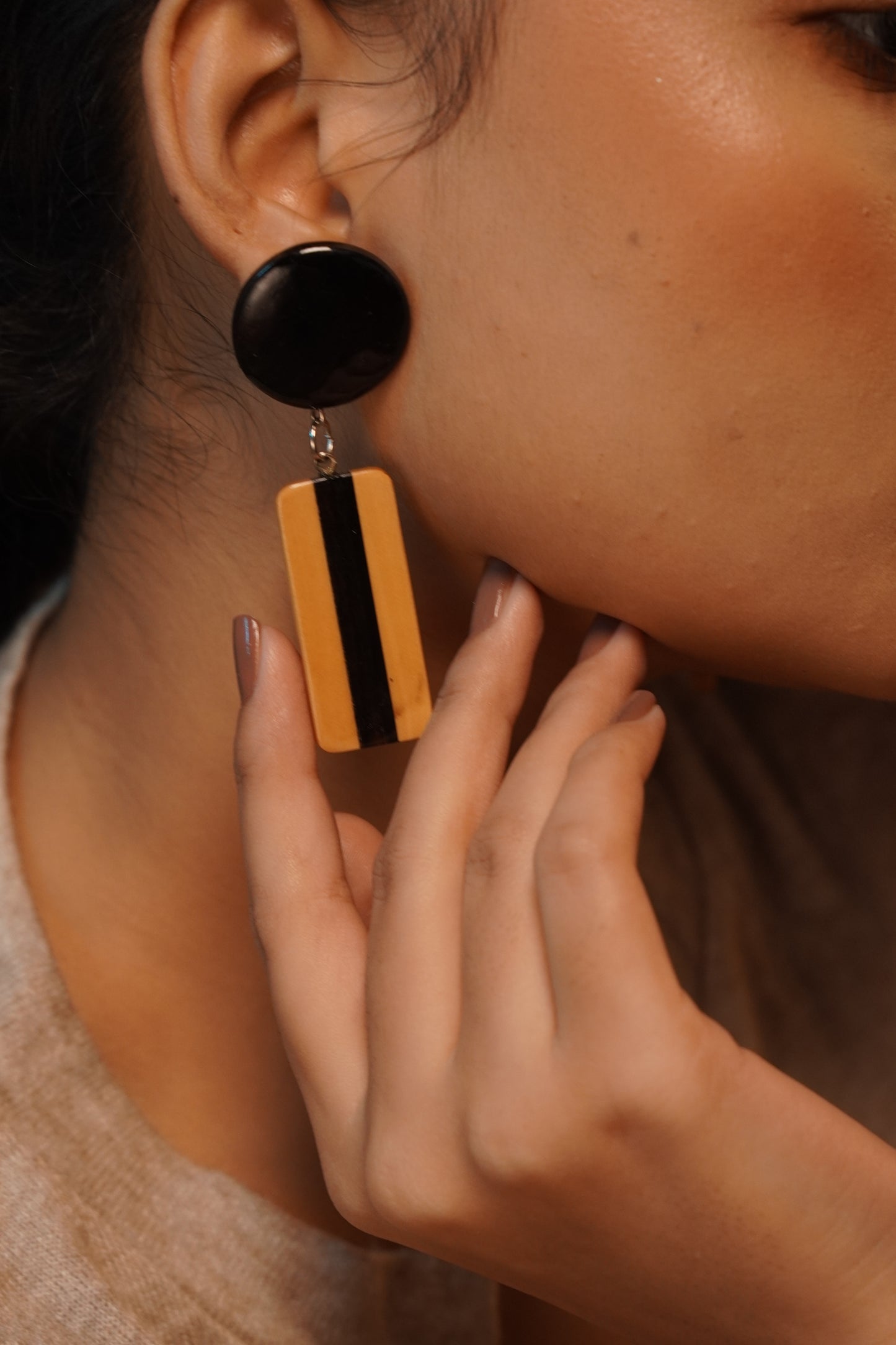 Salmali Wooden Earrings