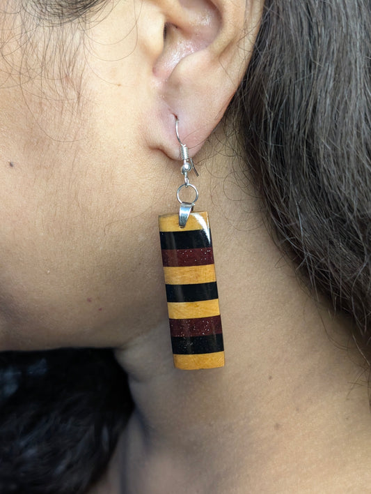 Bhavya Wooden Earrings