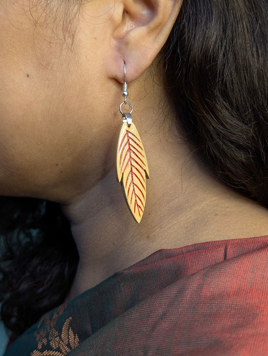 Parna Wooden Earrings