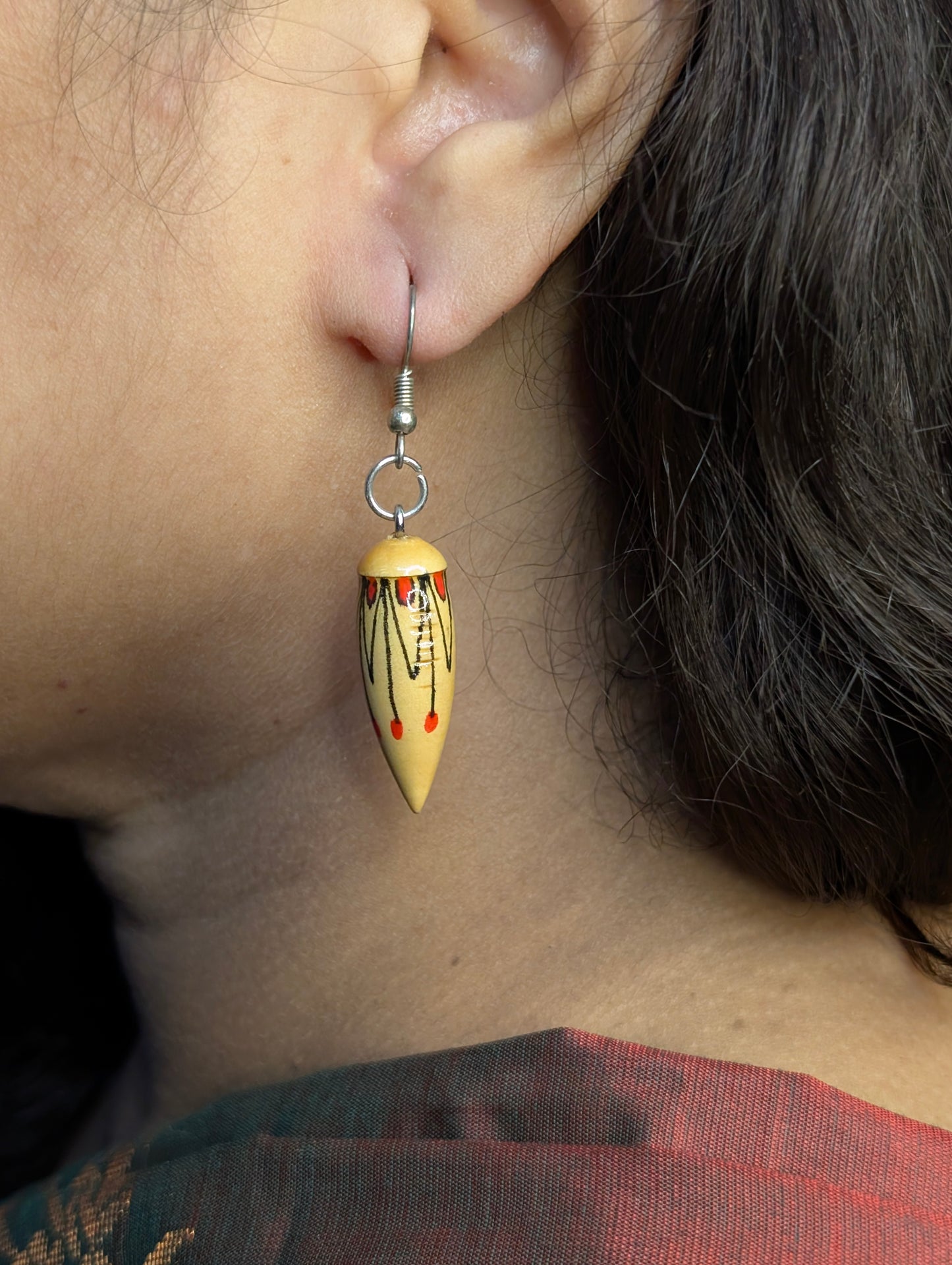 Ragini Wooden Earrings