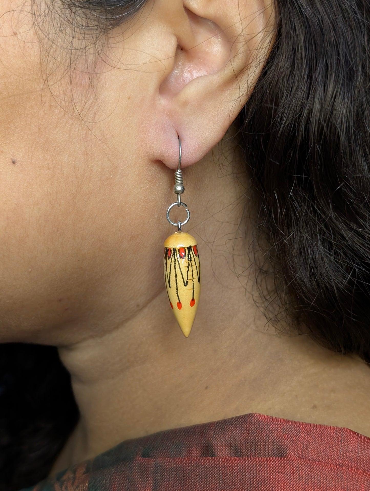 Ragini Wooden Earrings