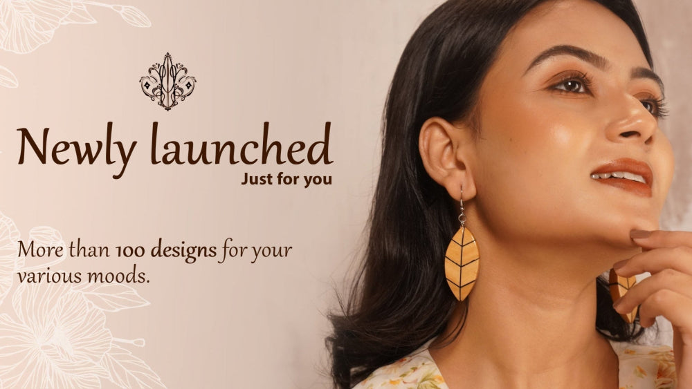 At Chandrakalakriti, we believe beauty should honor both tradition and the planet. Our handcrafted wooden jewelry is made from ethically sourced wood, designed for the modern eco-conscious soul. Each eco-friendly jewelry piece is unique, celebrating the warmth of nature and the skill of Indian artisans.
