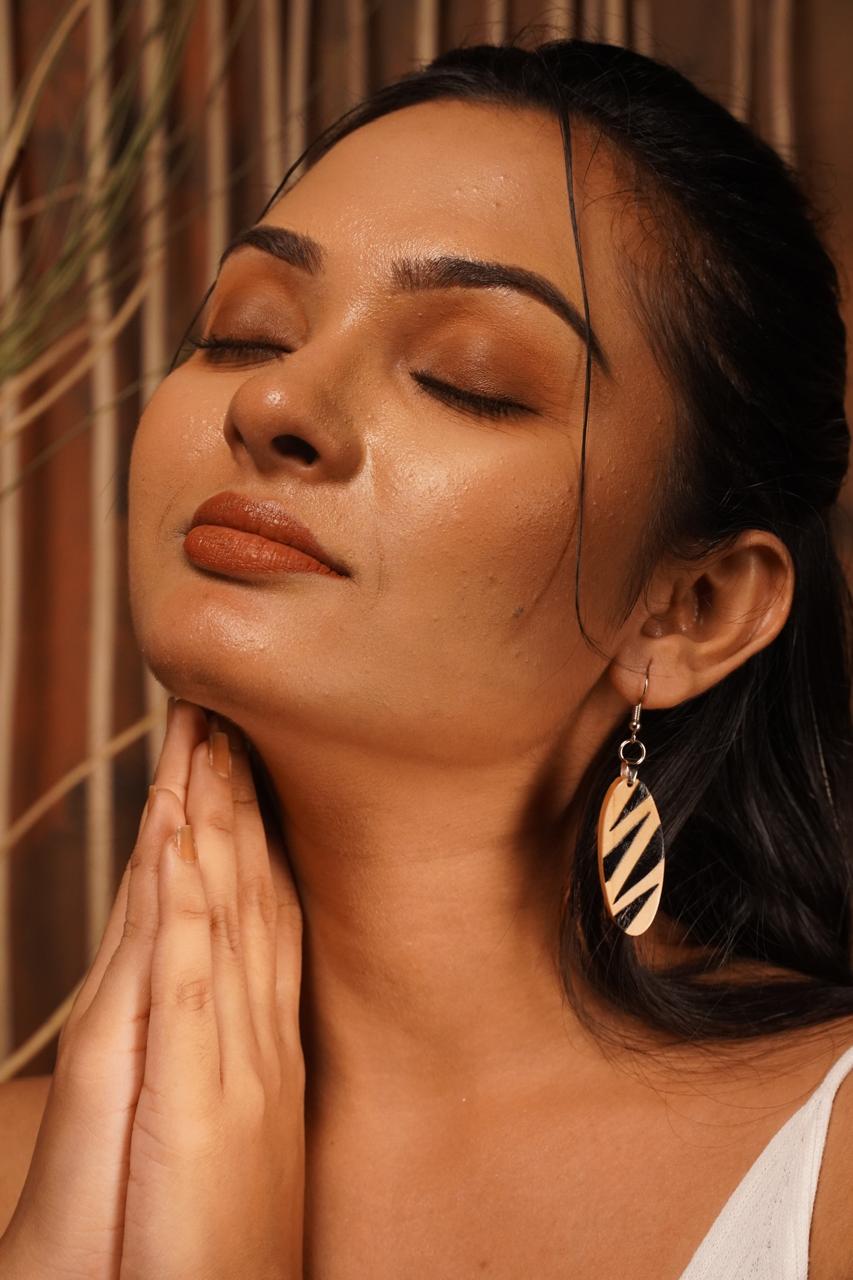 Rohini Wooden Earrings