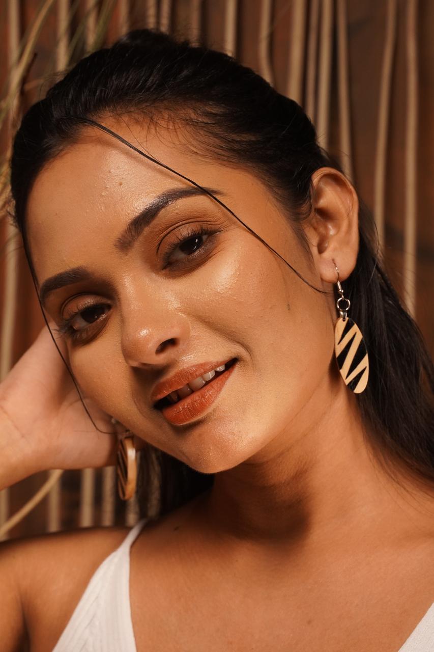 Rohini Wooden Earrings