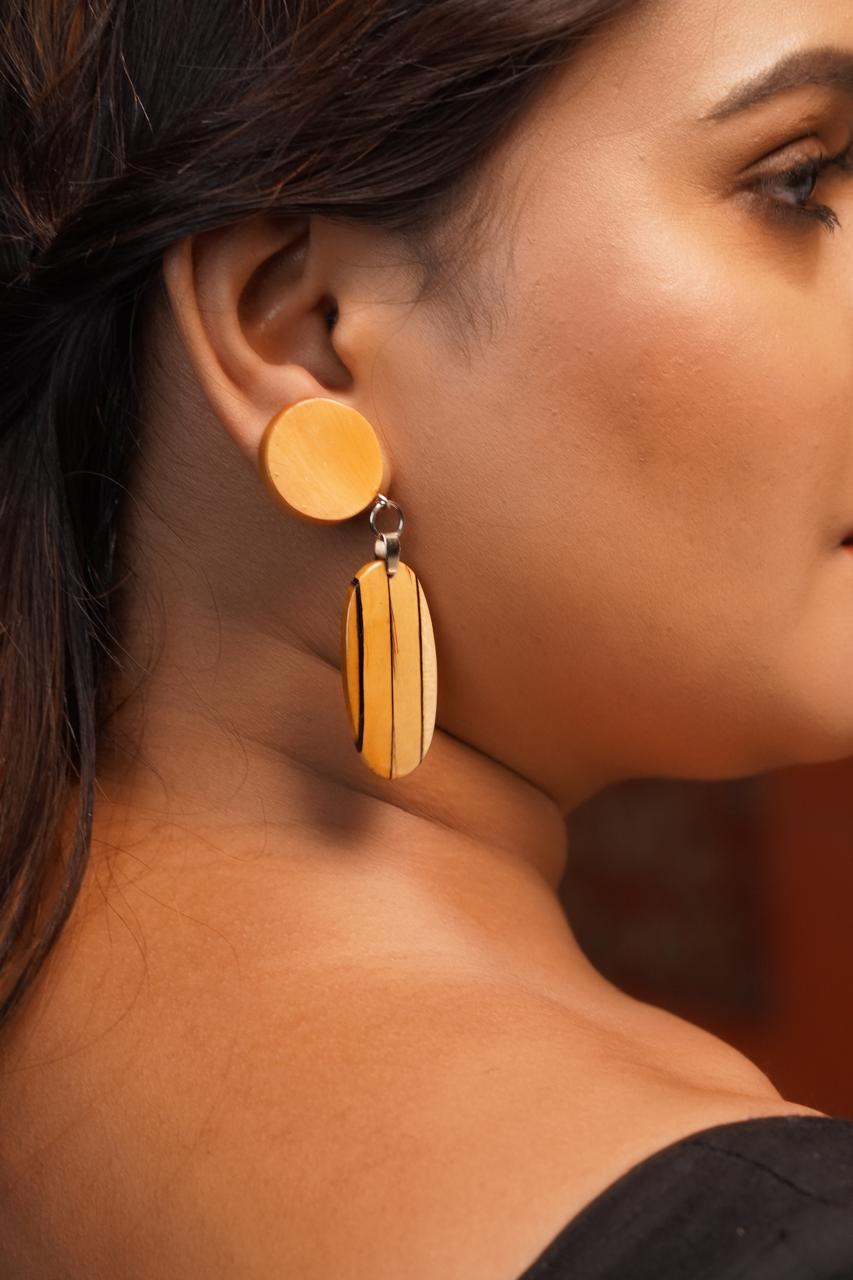 Advika Wooden Earrings